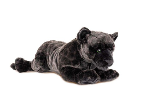 Schwarzer panther plüschtier - schwarzer,