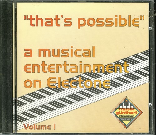 That possible volume 1 cd - that's, possible: