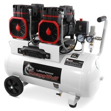 KnappWulf Flüsterkompressor KW6050 Kompressor Luftkompressor leise 10 Bar 50L