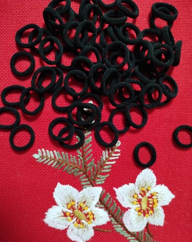 Haargummi 100 damen schwarz - haargummi,