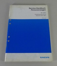 Werkstatthandbuch Funktion Volvo S70 / V70 Zusatzheizung 912D Stand 12/1996