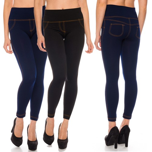Fleece winter thermo leggings - fleece,