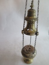  Weihrauchschwenker, Messing, Religiös um 1885 ,Aachen,  Rheinland, Top !!!