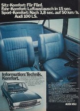 Audi 100 C1 (Typ F104) LS - Reklame Werbeanzeige Original-Werbung 1970 (2)