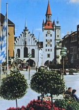 AK München Marienplatz Bus 1980er