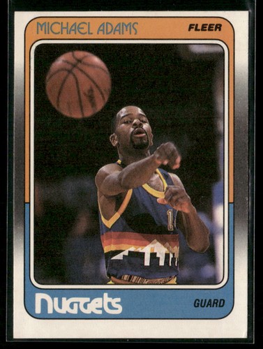 1988 fleer michael adams - michael, 33