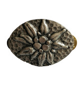 Edelweiss anstecker pin oval - edelweiss,