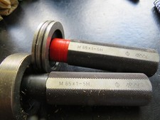 2 x Gewinde Lehrdorn M 65 x 1 - 5H Feingewinde Gewindelehrdorn LMW NEU #LC2-1#