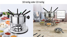 Fondue-Set aus Edelstahl für