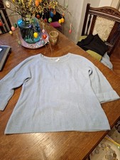 Le Tricot Perugia, Damenpullover,  Strickpullover,  Hellblau,  Gr.M, 100%...