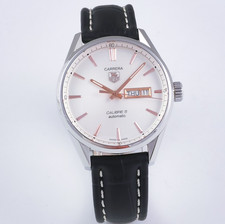 Tag Heuer Carrera Calibre 5 Stahl Gold Automatik Herrenuhr Ref. WAR201D