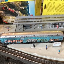 Märklin Silberling H0 Graffiti -teils mit echter Sprühfarbe gestaltet 