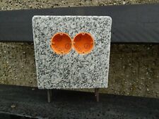 Gartensteckdose Granit Stele Außensteckdose für  Baumbeleuchtung Lichterkette