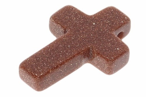 Goldfluss kreuz edelstein - kreuz,