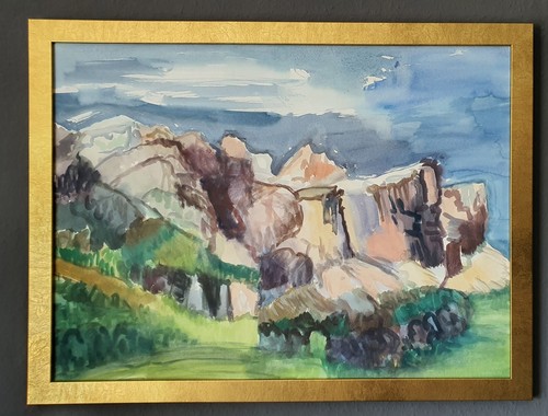 Gemälde aquarell elfriede - gemälde,