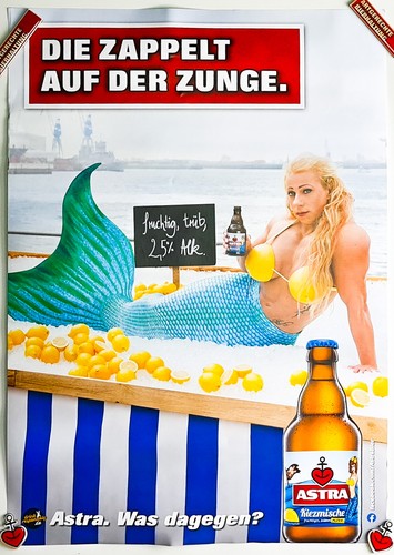 Astra kiezmische bier poster - astra,