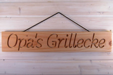 Opa's Grillecke - Schild