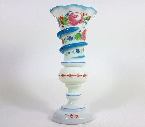 Vase alabasterglas handmalerei - alabasterglas,