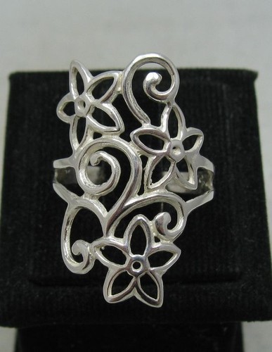 Sterling silber ring blume - sterling,