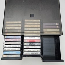 Aufbewahrungsbox für 3 x 12 MC Kassetten Hörspiele inklusive 28 Musikkassetten 