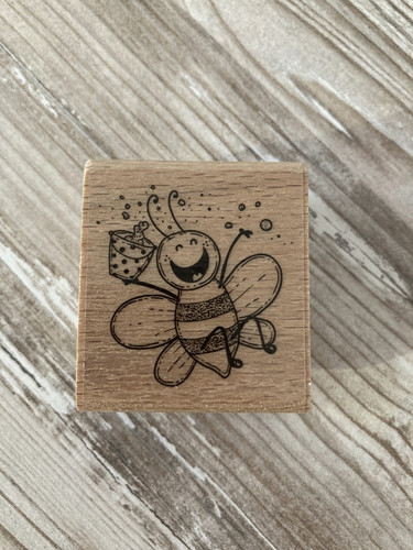 Motivstempel lustige biene - "lustige, biene"