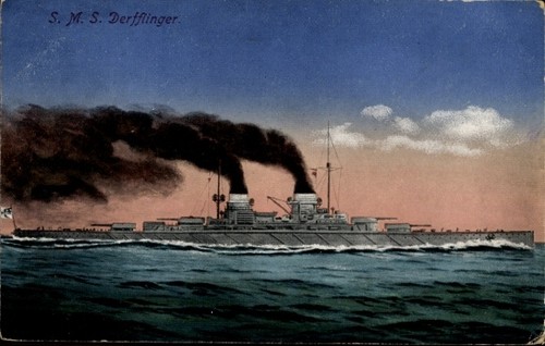Deutsches kriegsschiff sms - ak,