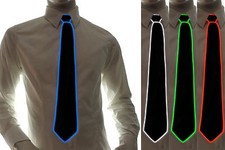 LED-Krawatte Leuchtende Krawatten Blinkschlips Binder Nerdkrawatte