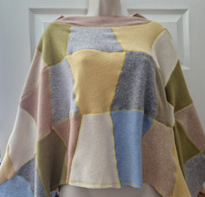 Patchwork Poncho aus 100%
