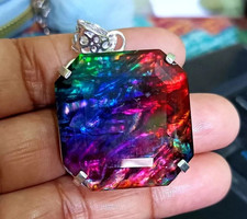 Ammolith Square Cut Anhänger