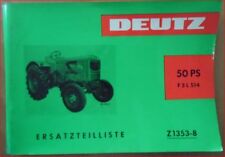 Deutz Schlepper F3L 514 Ersatzteilliste