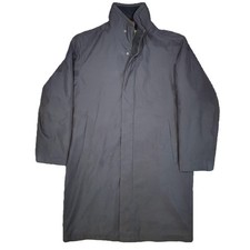 Bugatti Mantel Herren Lang Größe 50 3XL Winterjacke ParkaSchwarz Knopfverschluss