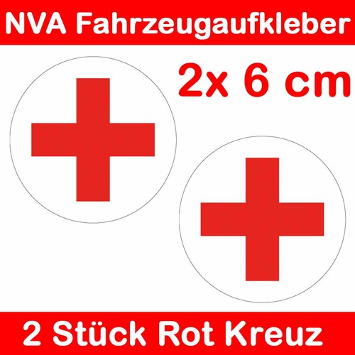 Rot kreuz 60mm aufkleber - kreuz",