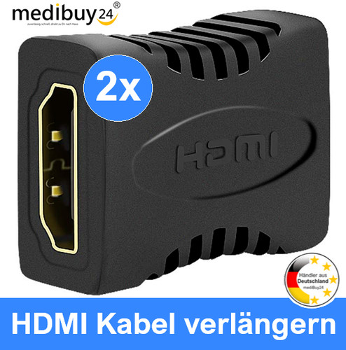 Hdmi adapter kupplung - 2x,