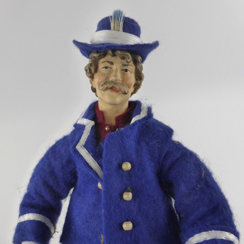 Krippenfigur holz bekleidet - krippenfigur,