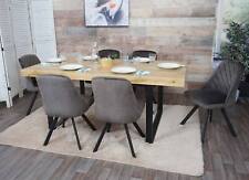 B-Ware 6er-Set Esszimmerstuhl MCW-K25, Küchenstuhl Stuhl Metall Samt dunkelbraun