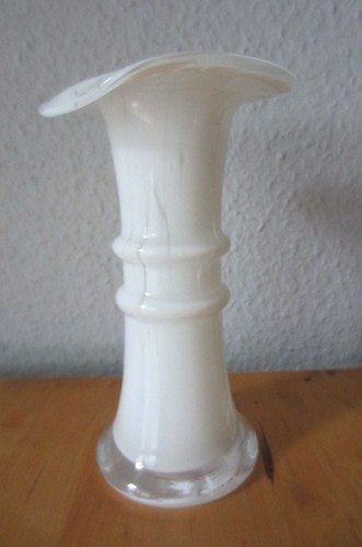 Glas vase weiß holmegaard - vase,