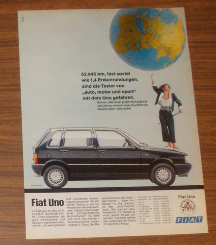 Seltene werbung fiat uno s - fiat,