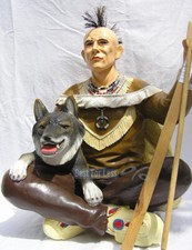 Indianer Apatsche Figur Statue