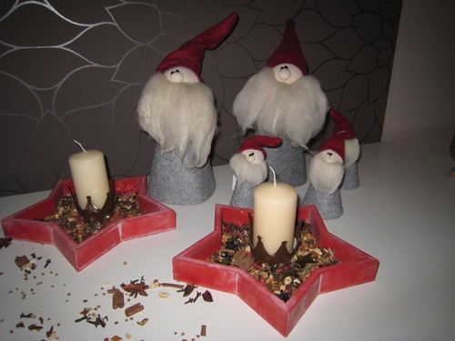 Kerzentablett holztablett - kerzentablett,