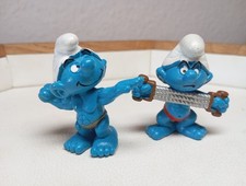 Schleich Set Fitness - 20417 + 20228 -  Sport Schlümpfe Bodybuilder Training CE