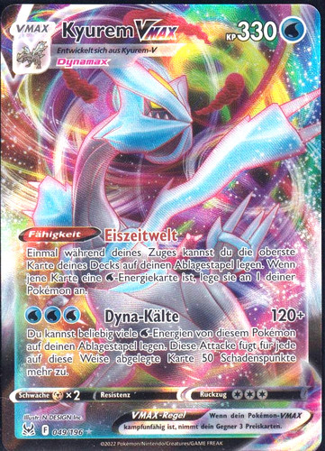 Kyurem vmax pokemon karte - kyurem,