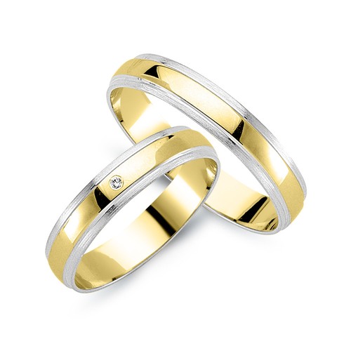 Paar trauringe 585 - 585, gold