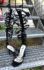 ? Extrem Sexy High Heels Gladiator Sandaletten The Highest Heel selten Lack 