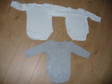 3x Body (Bodys) Langarm Größe 1x62 und 2x68 Jungen