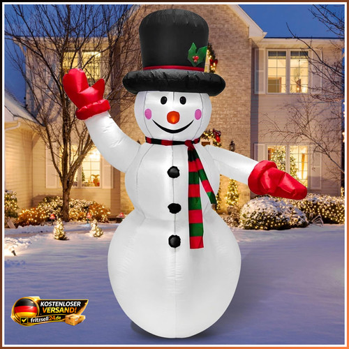 Aufblasbarer schneemann 8m - aufblasbarer,