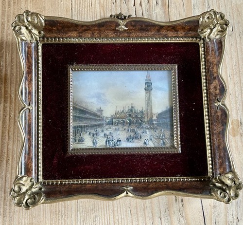Vintage miniatur aquarell - miniatur,