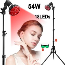 18LEDs Rotlicht Strahler Infrarotlampe Rotlichtlampe Therapie lampe 660+850nm