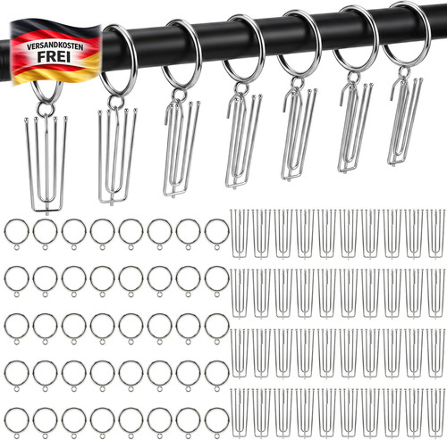 Gardinenringe mit haken - mit,