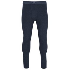 Götzburg Herren lange Unterhose mit Eingriff Ringel Classic Feinripp Softbund