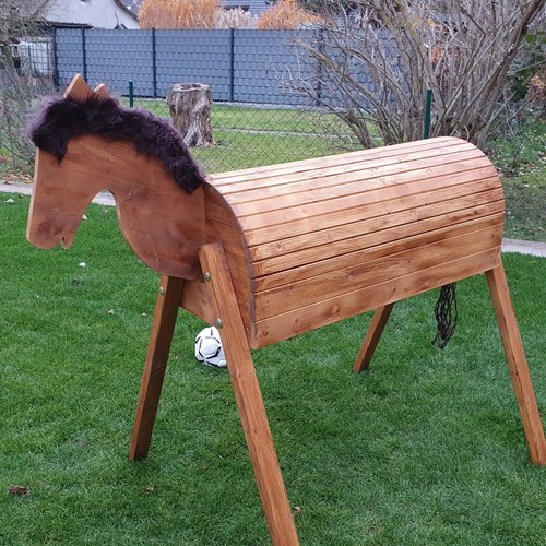 Holzpferd voltigierpferd - holzpferd,